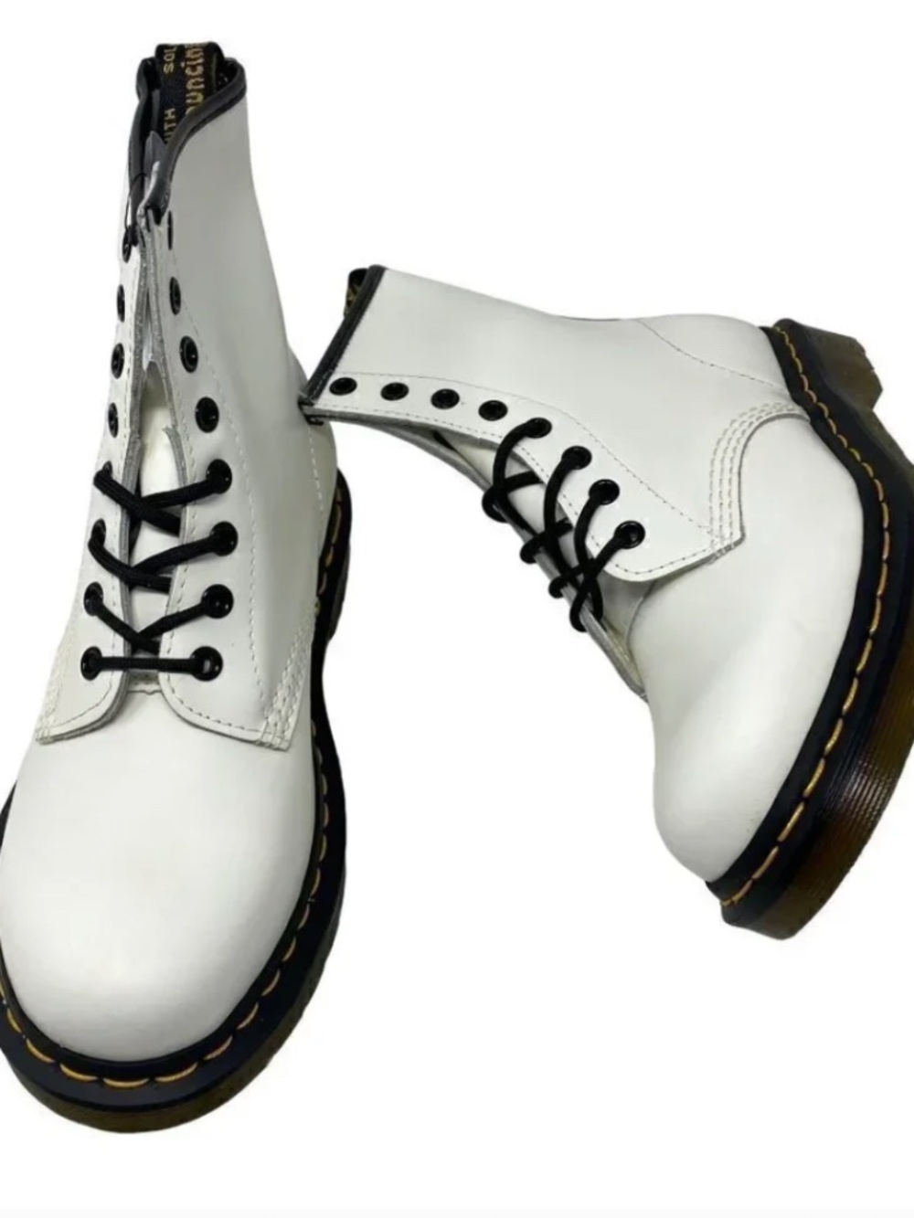 Dr. Martens 1460 SMOOTH LEATHER LACE UP BOOTS White